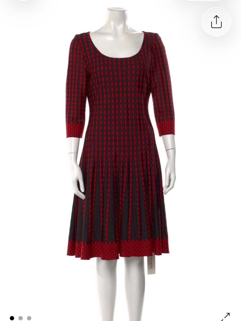 Eye-catching, Flattering dusk to dawn St. John Patterned Midi Dress